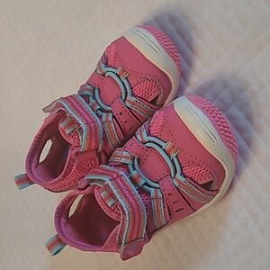 Stride Rite Baby Petra Pink Multi Color Strap Shoe Girls Size 5W
